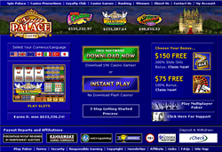 Spin Palace Casino Screenshot